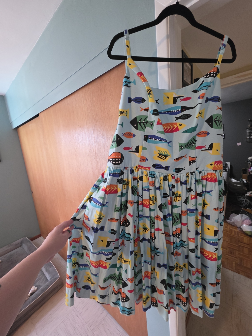 Pinup Couture x Charles Phoenix Fish Print Jenny Dress